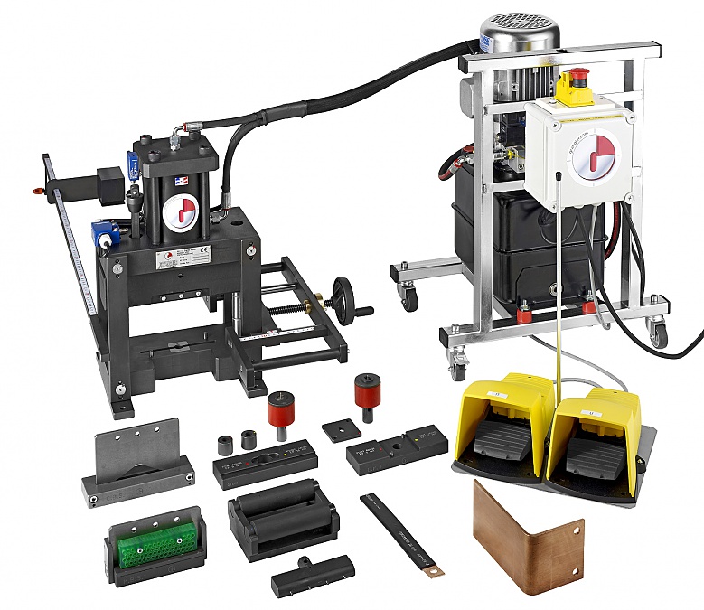 Outils pour électricien, cisaille, poinçonneuse, plieuse de barre de cuivres 125mm