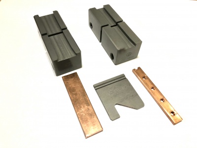 matrices de poinçons pour poinçonnage électrique de rails Din, C et Schneider